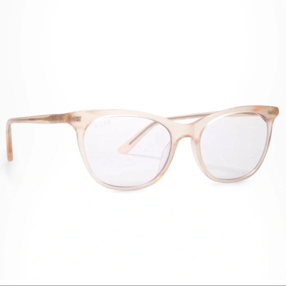 DIFF Jade Bluelight Glasses Melon Crush Frame Blue Light Blocking Lens NIB